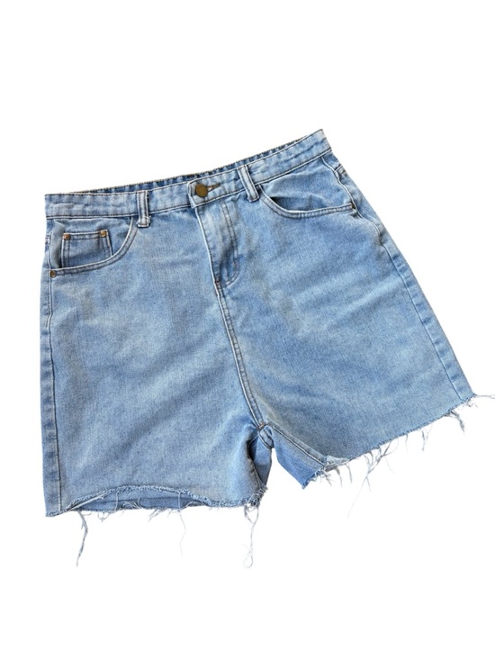 Pants - Classic Light Blue Denim Cutoff Shorts